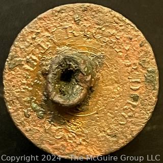 War of 1812 Era U.S. Army Artillery Button (excavated)