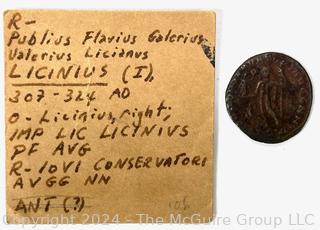 Five (5) Roman Coins with Identifications