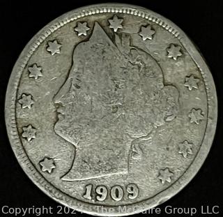 1909 Liberty Head "V" Nickle Coin