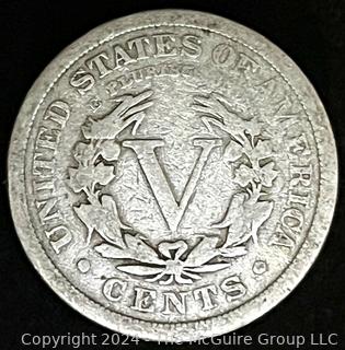 1910 Liberty Head "V" Nickel Coin