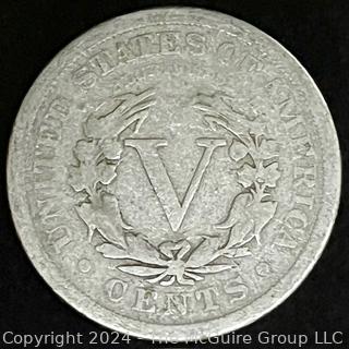 1902 Liberty Head "V" Nickel Coin