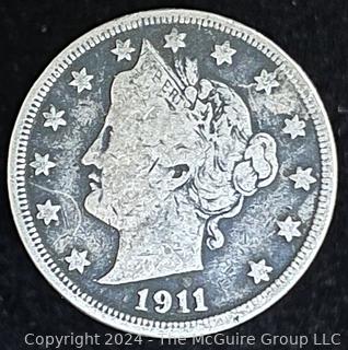 1911 Liberty Head "V" Nickel Coin