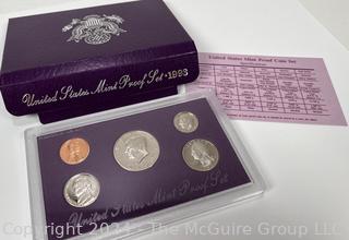 1993 US Mint Proof Set in box Coin