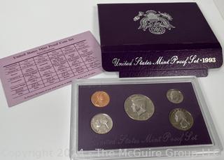 1993 US Mint Proof Set in box Coin