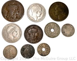 Mostly Early French Foreign Coins