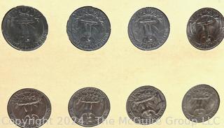 Eight (8) Washington Head Quarter Dollar Coins, Various Dates and Mint Marks