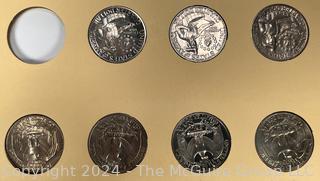 Seven (7) Washington Head Quarter Dollar Coins, Various Dates and Marks