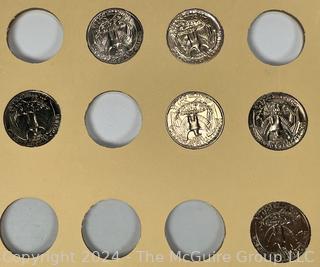 Six (6) Washington Head Quarter Dollar Coins, various dates and mint marks