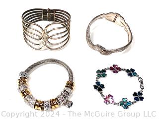 Four (4) Costume Jewelry Bracelets