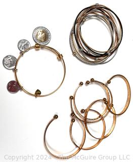 Three (3) Groups of Stacking Bangle Bracelets