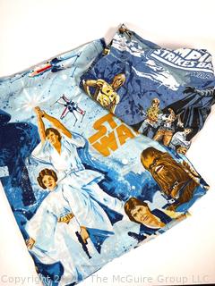 1980's Star Wars Fitted Twin Sheet and Coverlet