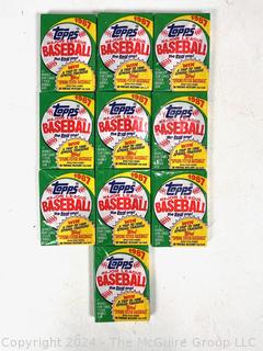 Ten (10) Unopened Packs of 1987 Topps Baseball Cards