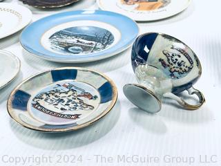 Porcelain China Souvenir and Collectors Plates 