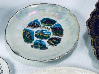 Porcelain China Souvenir and Collectors Plates 