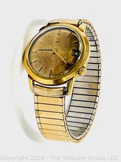 Bulova Accutron Men’s Wristwatch with 14kt Gold Filled Case.  Presented as retirement gift in 1947. Untested