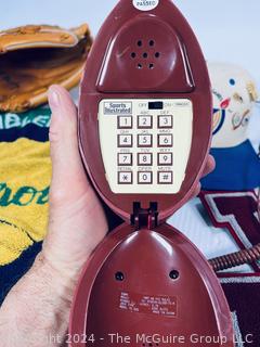 Baseball Glove, Football Phone, Letterman Jacket Appliques, Olympic Hat and Wimbledon Flag