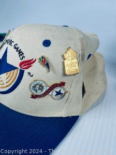 Baseball Glove, Football Phone, Letterman Jacket Appliques, Olympic Hat and Wimbledon Flag