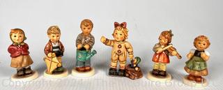 Six (6) Porcelain Hummel Figurines by Goebel Germany