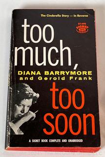 Book by Diana Barrymore, SONY Watchman, Eagle Book Ends, Pin Cushion, “The Diet Fork" by Christopher's Hand, Madison, Etc.