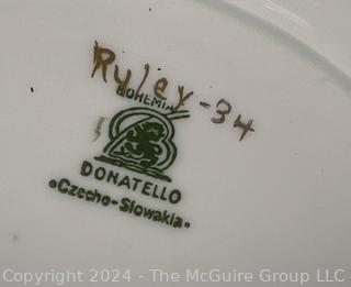 Large Set of Porcelain China Including both Rosenthal and Czech Bohemia in Donatello Pattern 