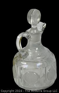 1890's American Coin Clear Glass Cruet. This was molded with real US coins until the U.S. Government made it illegal. 