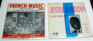 Two (2) Vinyl Records Including French Music and Jester Hairston 