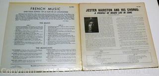 Two (2) Vinyl Records Including French Music and Jester Hairston 