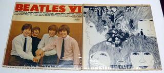 Vinyl Records: Beatles Revolver (RE) and Beatles VI 