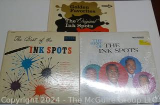 Vinyl Records: Three Compilation Albums by 'The Ink Spots" NM