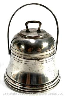 Small Lidded Pot with Insert and Bail Handle, Stamped WA, Made In England