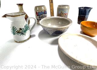 Collection of Pottery Bowls and Mugs