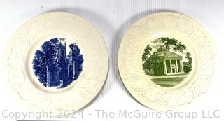 Two (2) Smith College Transferware Plates