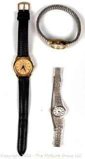 Three (3) Ladies Wrist Watches Including Timex, Seiko and Univ. of Maryland Commemorative 