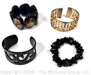 Four (4) Costume Jewelry Bracelets