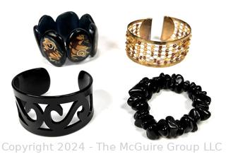 Four (4) Costume Jewelry Bracelets