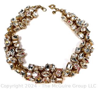 J. Crew Crystal Cluster Statement Necklace