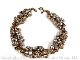 J. Crew Crystal Cluster Statement Necklace