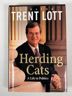 Herding Cats by Trent Lott. Inscribed with Autograph Book