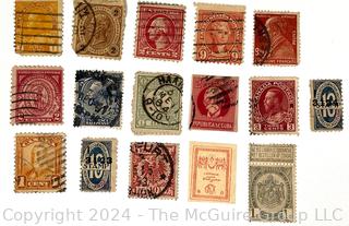 Assorted American & World Postage Stamps. Philately (See all closeup photos in the photo gallery)