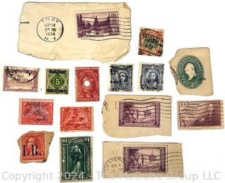 Assorted American & World Postage Stamps. Philately (See all closeup photos in the photo gallery)