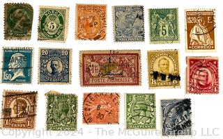 Assorted American & World Postage Stamps. Philately (See all closeup photos in the photo gallery)