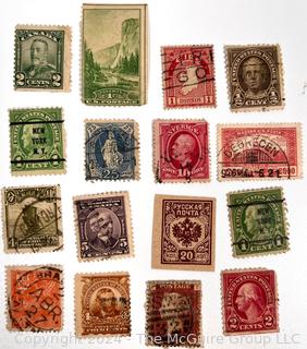 Assorted American & World Postage Stamps. Philately (See all closeup photos in the photo gallery)