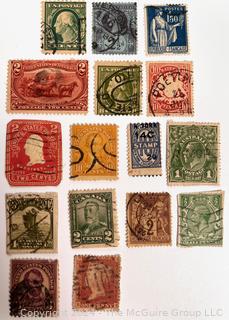 Assorted American & World Postage Stamps. Philately (See all closeup photos in the photo gallery)