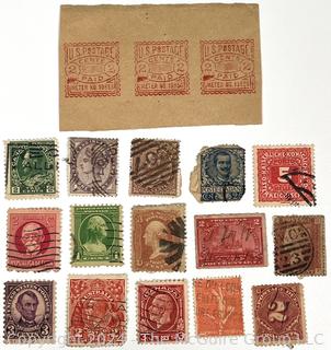 Assorted American & World Postage Stamps. Philately (See all closeup photos in the photo gallery)