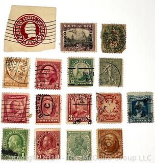 Assorted American & World Postage Stamps. Philately (See all closeup photos in the photo gallery)