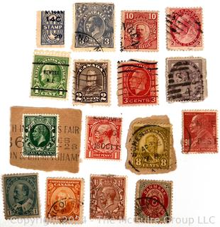 Assorted American & World Postage Stamps. Philately (See all closeup photos in the photo gallery)