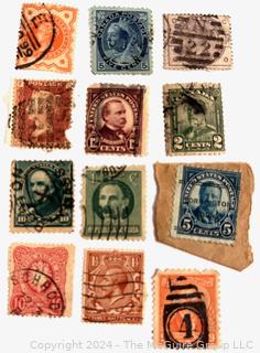 Assorted American & World Postage Stamps. Philately (See all closeup photos in the photo gallery)