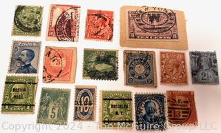 Assorted American & World Postage Stamps. Philately (See all closeup photos in the photo gallery)