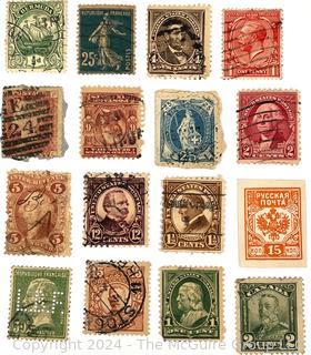 Assorted American & World Postage Stamps. Philately (See all closeup photos in the photo gallery)