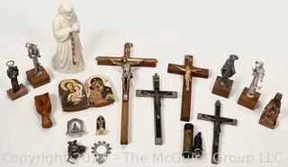 Collection of Christian Iconography and Crucifixes